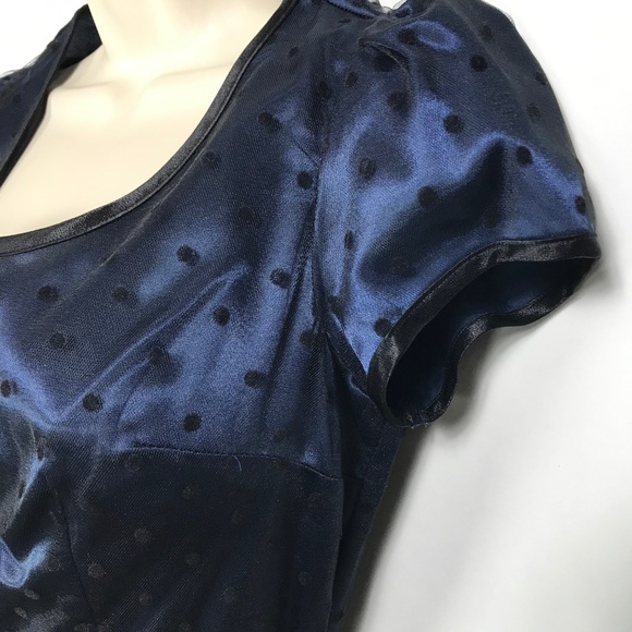 STOP STARING True Blue Dress NWT Swing Rockabilly - Picture 4 of 7